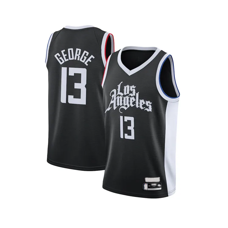 2020/21 Youth LA Paul George Black  Los Angeles Swingmen City Edition Basketball Jerseys