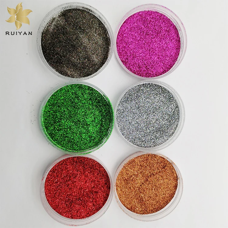 Hot sale pigment eyeshadow glitter customized pet material loose glitter