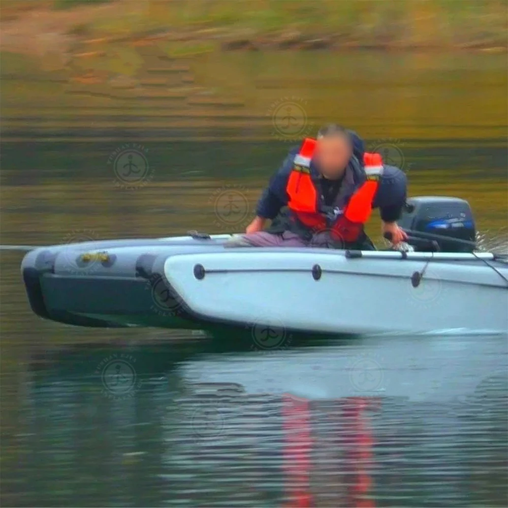 Innovative Drop Stitch Inflatable Motorboat Foldable Inflatable Watercraft Fishing Boat