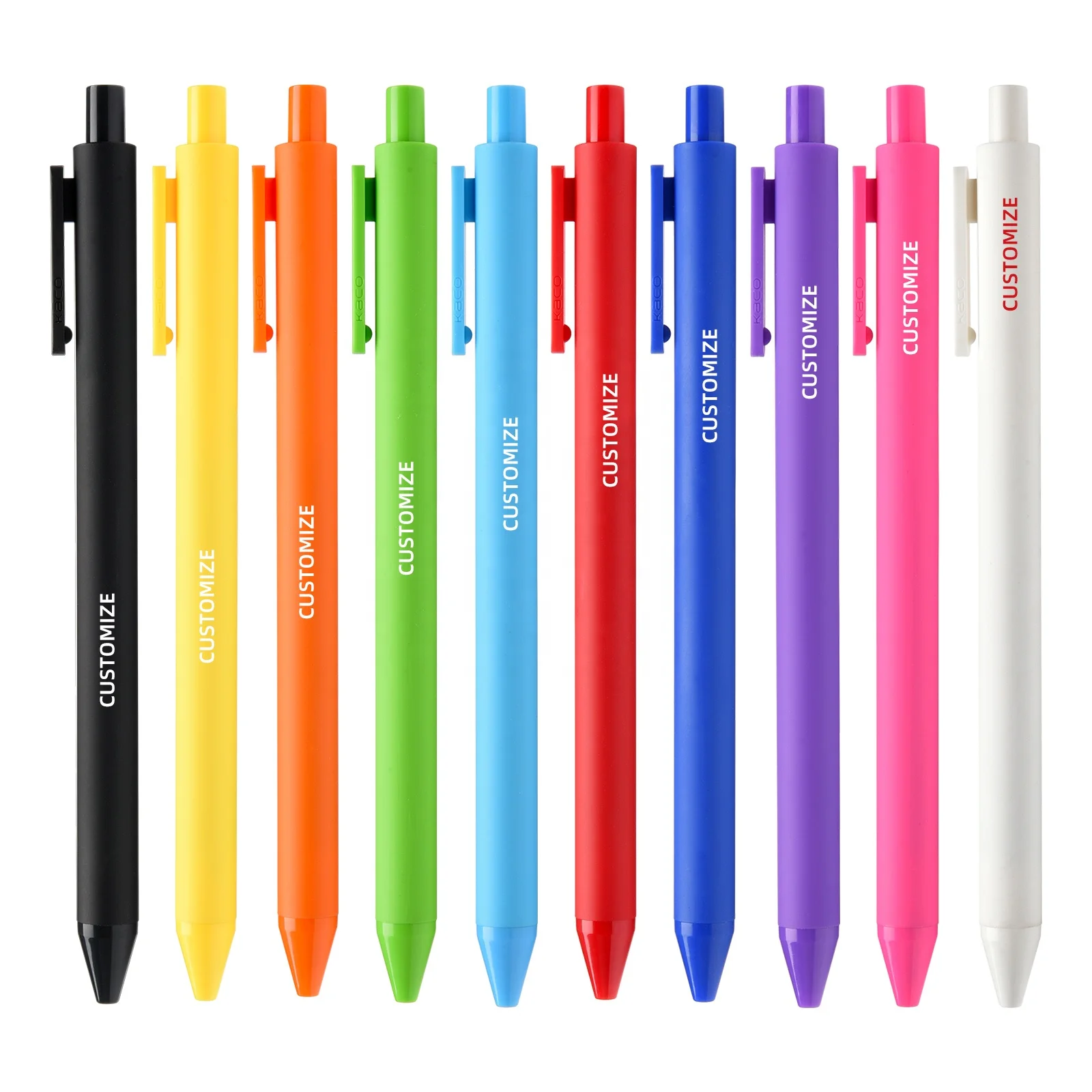 KACO Custom Gel Pens PURE 10 Color Set 0.5mm Fine Point Color Ink Pens Set School Office Home Supplies Stationery