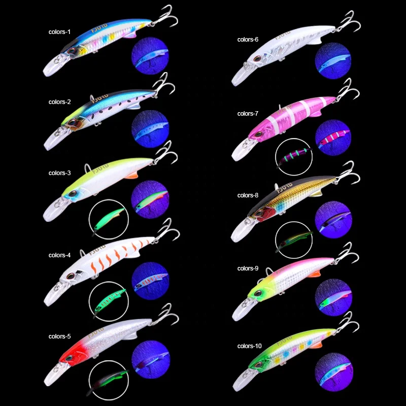FJORD In Stock 64G 110MM Shore Long Casting Minnow with UV Sinking Minnow  Lure for Tuna Bass Fishing
