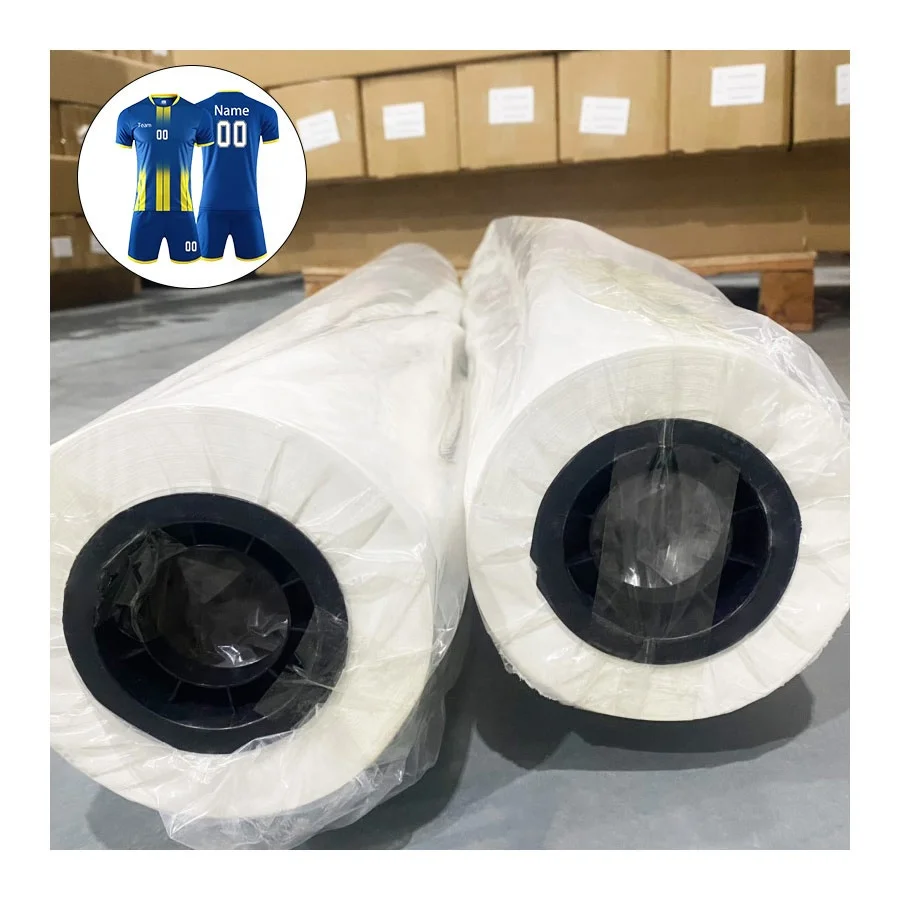 Customized Size High Transfer Rate Wholesale Digital Printing Paper  Sublimation Paper Roll For Sportswear Jersey Printing