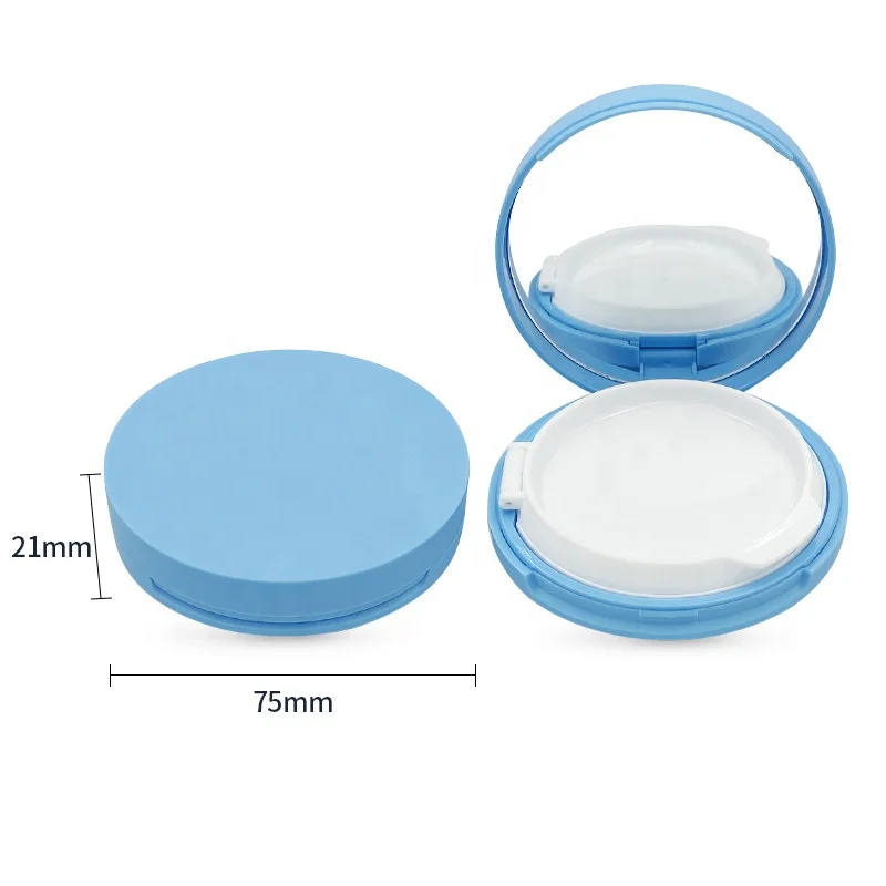 Luxury best price low height thin cosmetic air cushion bb case compact makeup container cosmetic compact