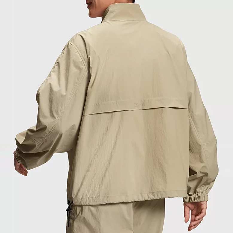 Custom Fashion Men Windbreaker Outdoor Plus Size Polyester Nylon Sports Half Zip Up Jackets