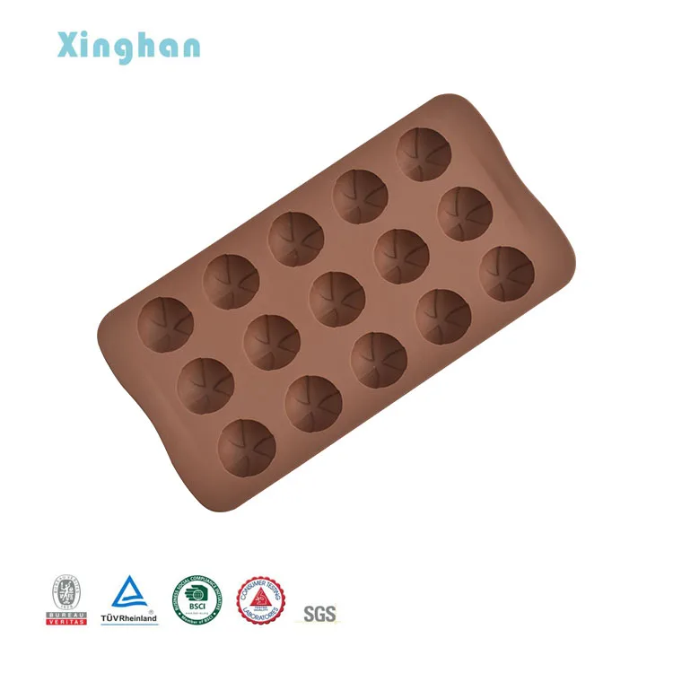Personalized Silicone Chocolate Candy 3D Bar Ball Molds Chocolate Shell Shape Mold For Diy Baking