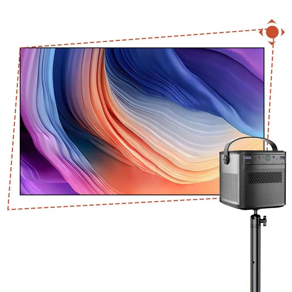 Portable Mini Smart Android 11.0 System BT 5.0 Dual-Band WIFI Outdoor Beamer 450 ANSI Lumens Wireless Pocket 3D Projector