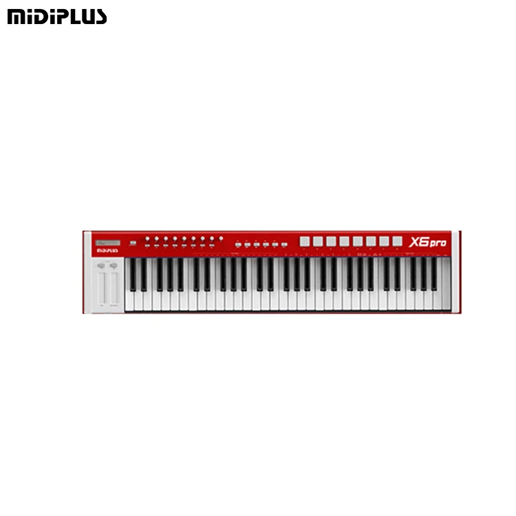 MIDIPLUS X6 Pro OEM Digital Music Keyboard Semi-Weighted 61 Key Percussion Pad Controller Arranger Minstrel MIDI Keyboard