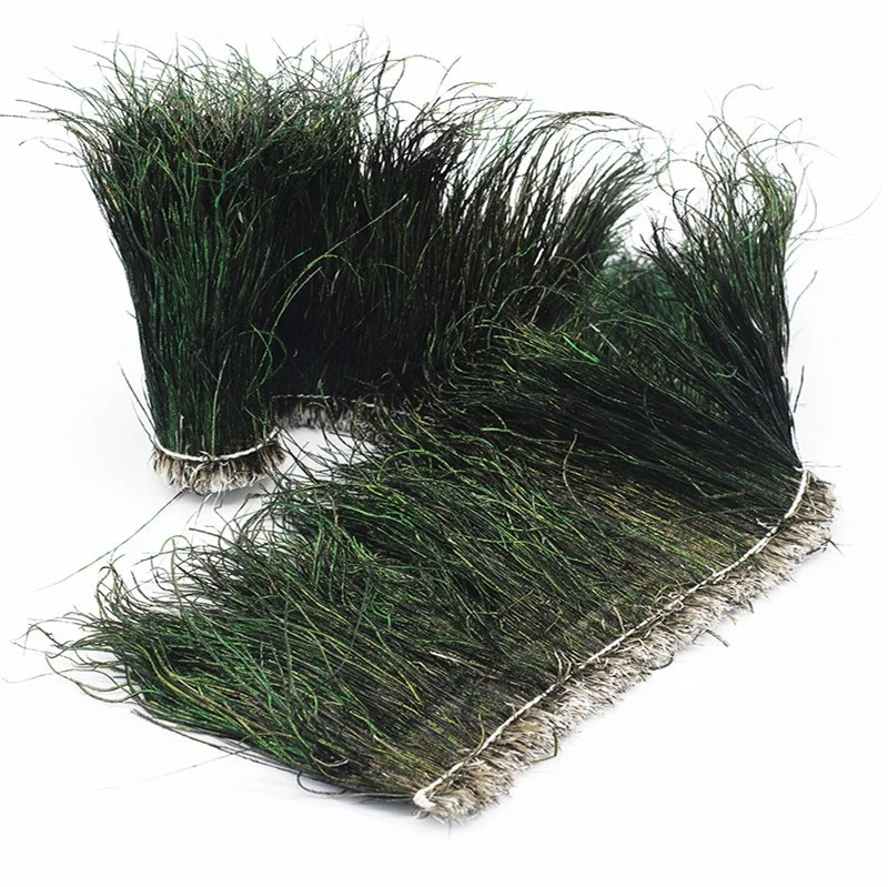 Дешевая продажа натуральных 6-8 дюймовых индийских перьев павлина натянутых для ловли мух