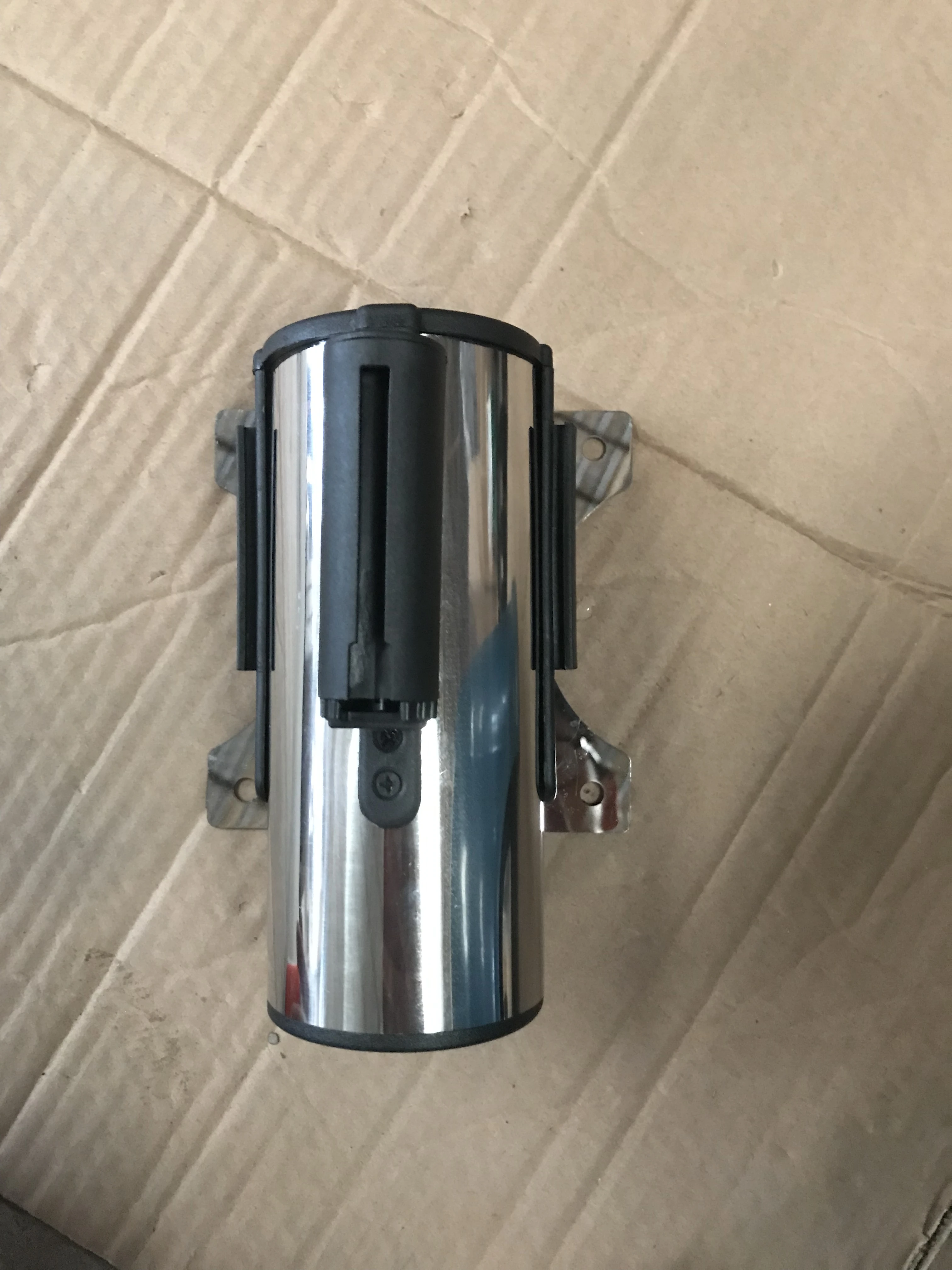 2m Stainless Steel Crowd Control Wall Mount Retractable Belt Barrier