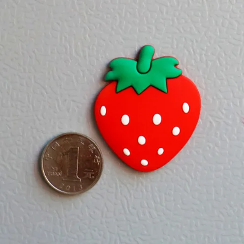custom PVC fridge magnet 3d  3d refrigerator sticker soft fruit rubber pvc fridge magnets vegetable refrigerator magnets