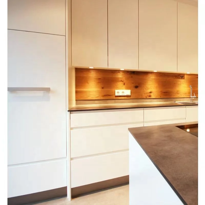 Modern Popular Lacquer Finish Cabinet Stone Island cabinet Kitchen Furniture