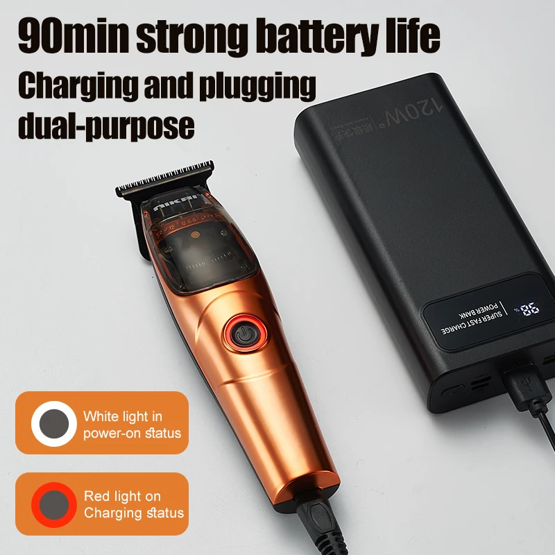 Suttik N-7778 Man Rechargeable Professional Hair Clippers Set With Charging Base Professional Barber For Beard Trimmer Bald Head