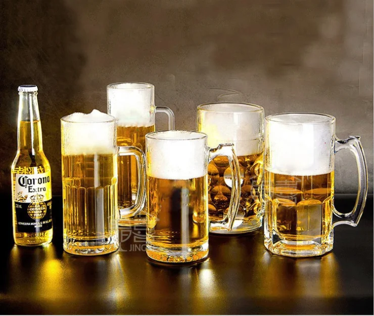 
 High Temperature Resistant Good Quality Glass Coffee Cup Mug Beer Can Cup  