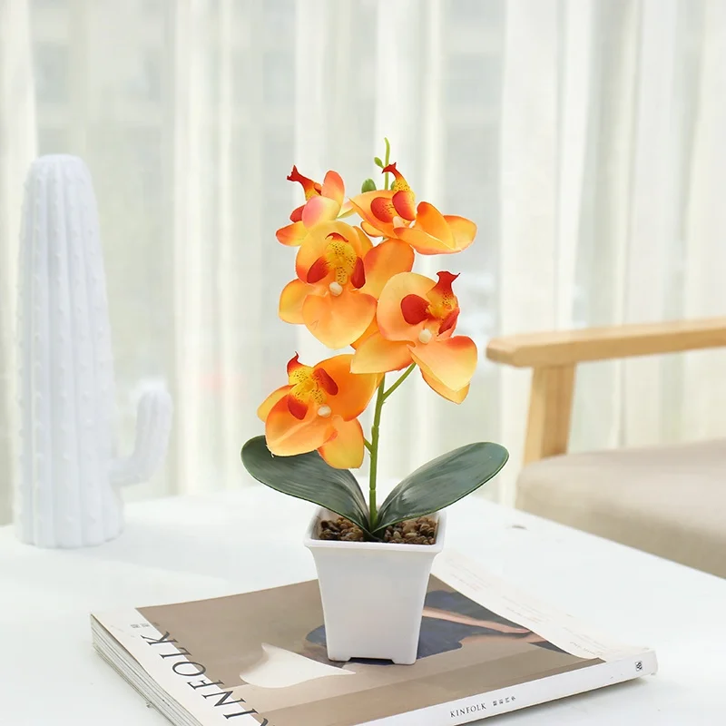 High quality artificial butterfly orchids flower faux orchid for home decor