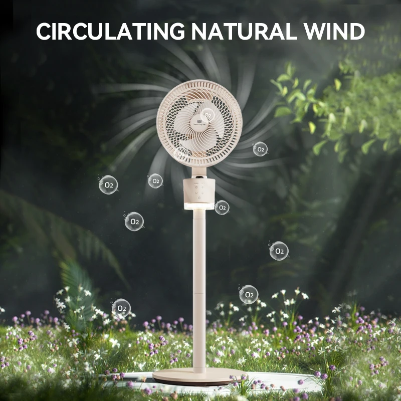 Factory Smart Electric Cooling Fans 60° Oscillation Floor Fan Air Circulation Stand Fan With Remote Control