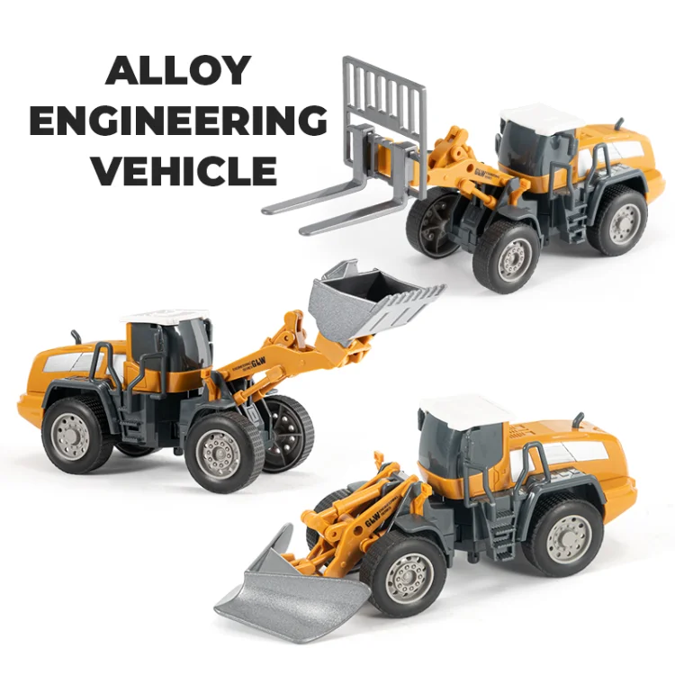1:55 Rc Bulldozer Toys Rc Simulation Alloy Truck Construction Toy Wheel Loader