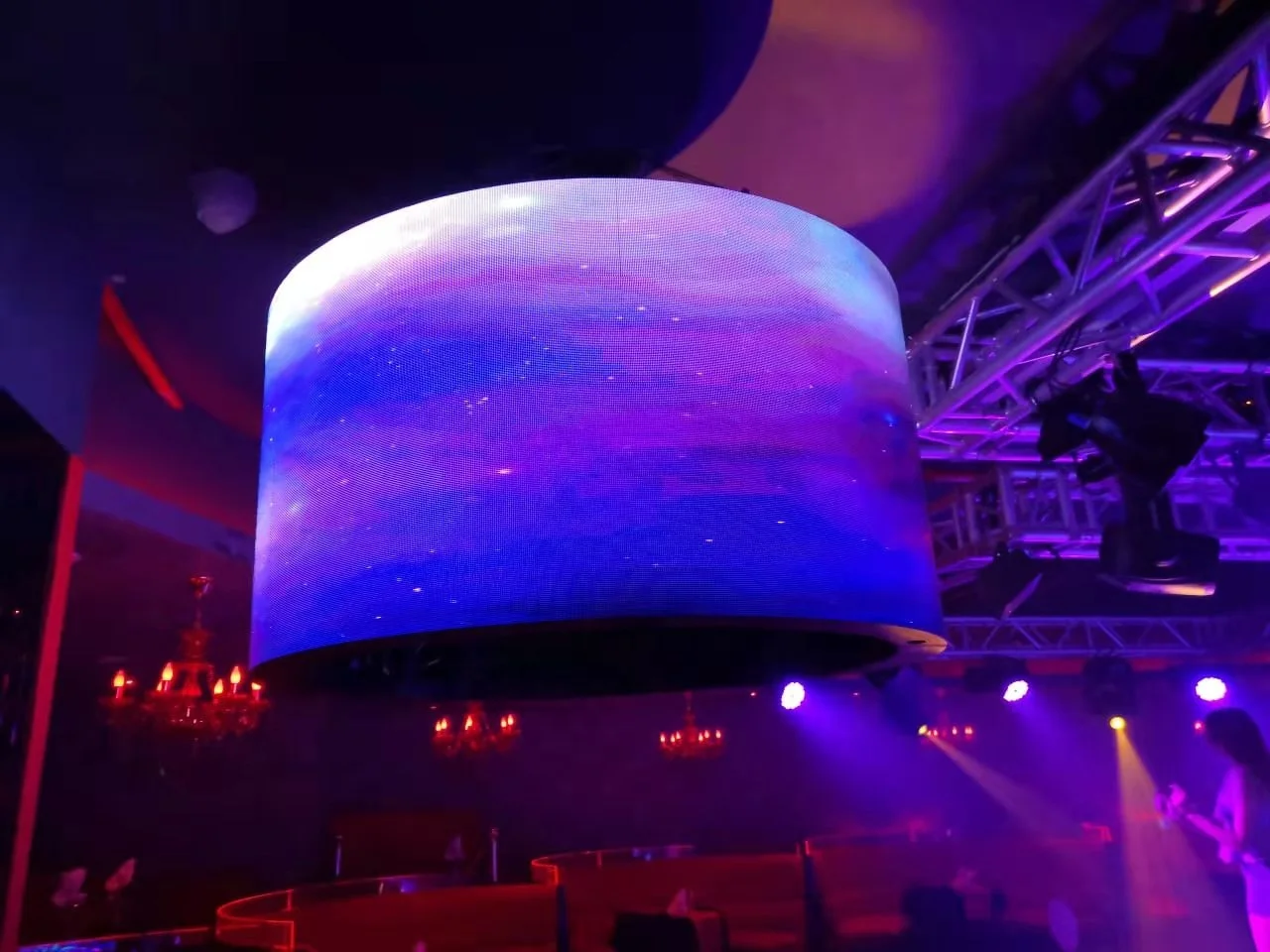 P2.5 Soft Module Curved Indoor Signage Advertising pantalla led flexible screen