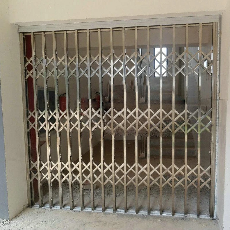Top Latest Stainless Steel Burglar proof Metal Windows Grills retractable Wrought Iron Security Window bar with lock