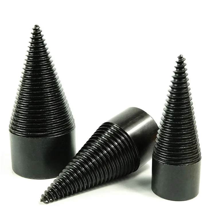 Popular Selling 32/42mm Log Wood Splitter Heave Duty Electric Drill Firewood Cone Driver Chopping Wood Drill Bits