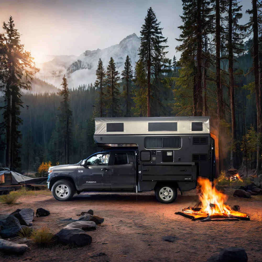 Ecocampor Высший рейтинг 4x4 роскошное стекловолокно для внедорожного кемпинга складной туристический прицеп пикап кемпинг мини-дома на колесах Рейтинг лучших