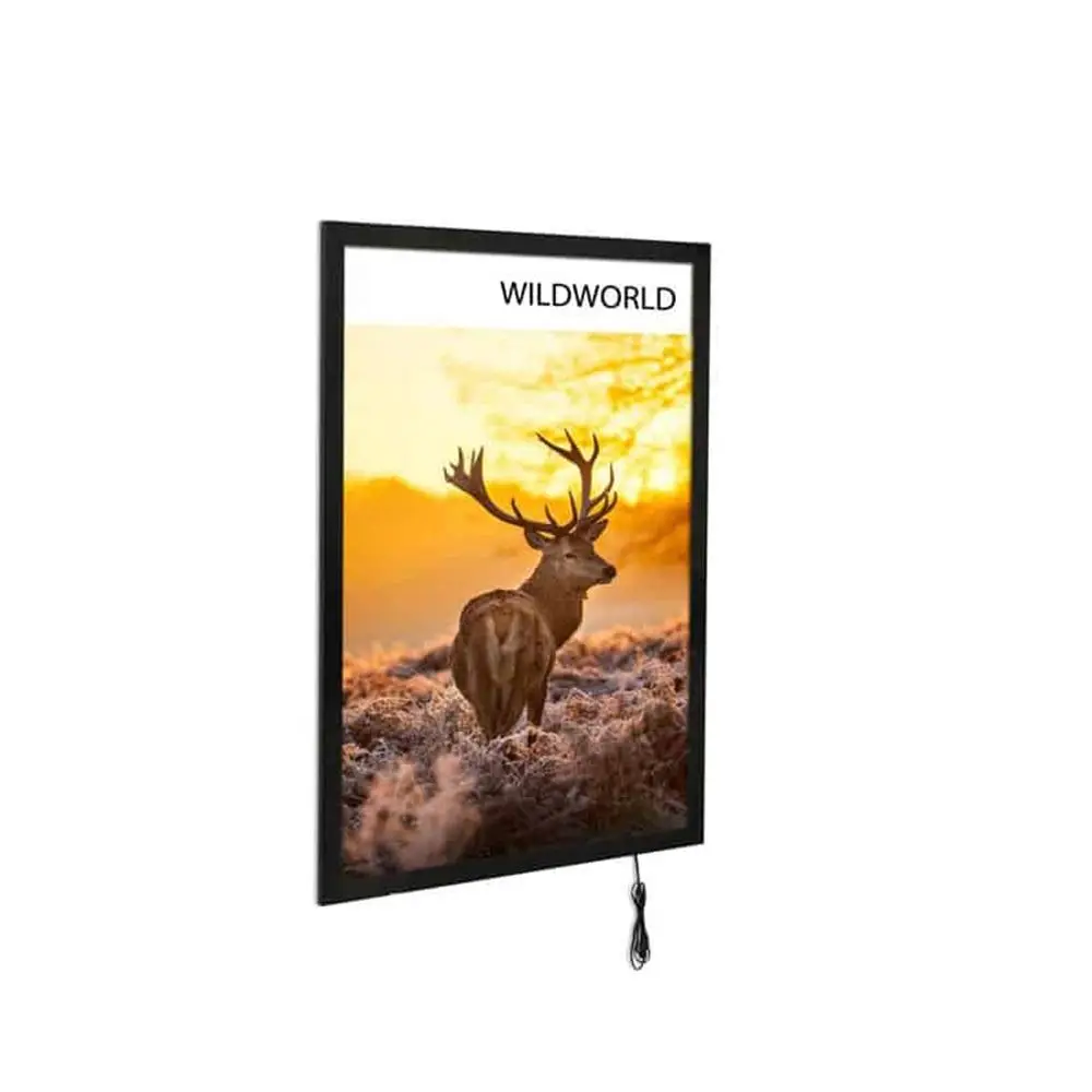 OEM ODM Magnetic Wall-mounted indoor Ultra-thin diy poster display signage Elevator light box advertising