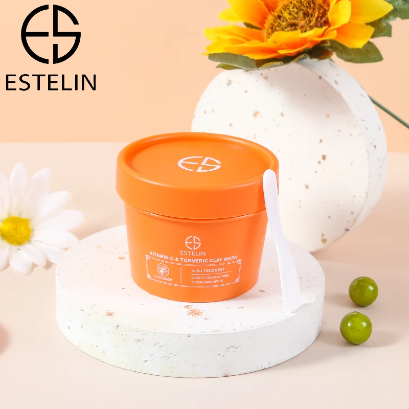 ESTELIN Vitamin C and Turmeric Clay Mask Even Skin Tone Facial Mask