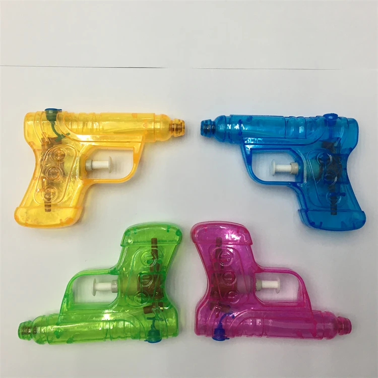 plastic water gun children play summer transparent small promotional gift transparent crystal spray boy girls hand held pistol