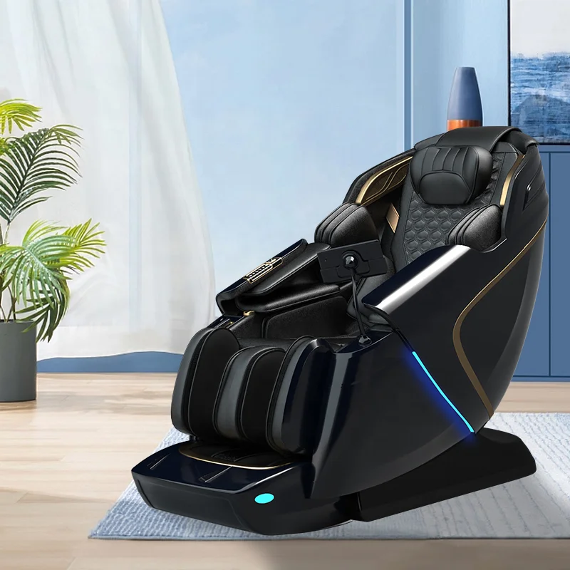 OEM Роскошный Многофункциональный AI Голосовое управление 4D 5D мягкий механизм сжатия воздуха невесомость космическая капсула массажное кресло