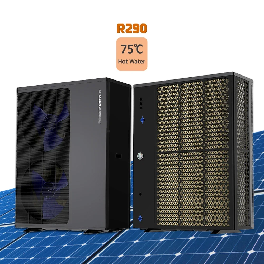 Power World air to water heat pump online buy EVI full dc inverter hybrid ac/dc solar heat pump with filter