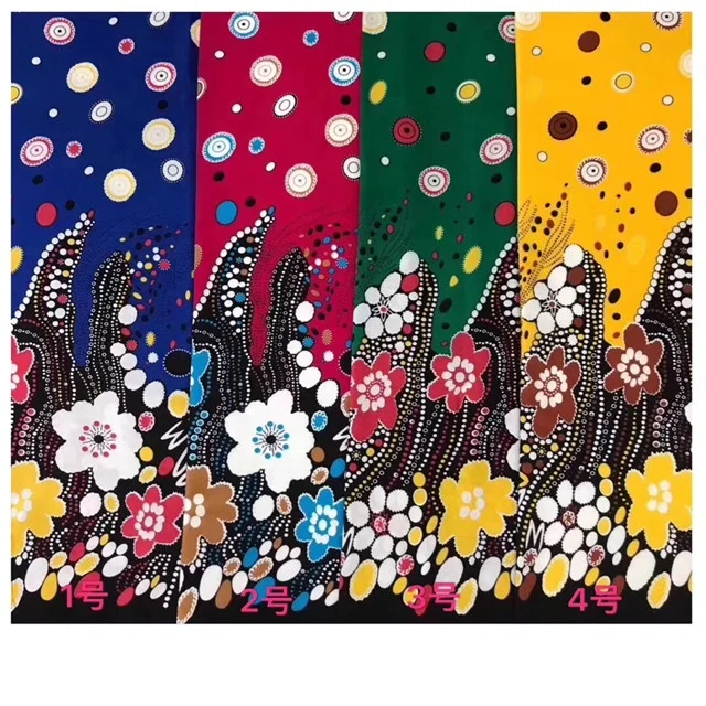 Beauty flower new design textiles print fabric rayon and viscose fabric