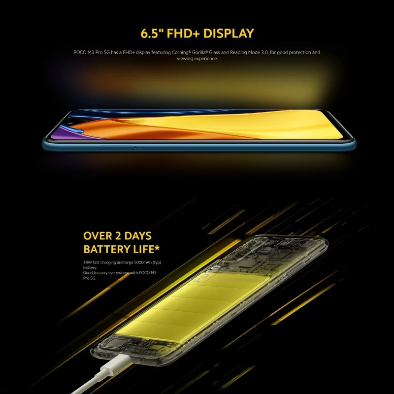 Новое поступление Xiaomi POCO M3 Pro 5G мобильный телефон 6 ГБ + 128 Гб оригинальная глобальная Версия 5 дюймов Android