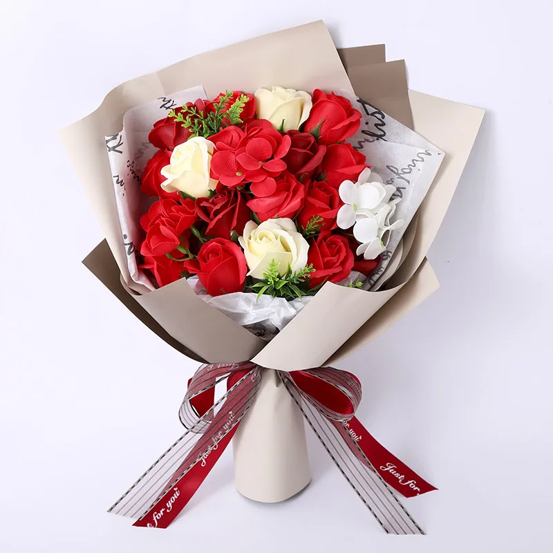 
Valentine Day Decoration DIY Wedding Bouquet Artificial Rose Home Decoration 