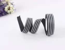 wholesale 2.5cm custom logo printed polyester satin ribbon good quality cheap price
