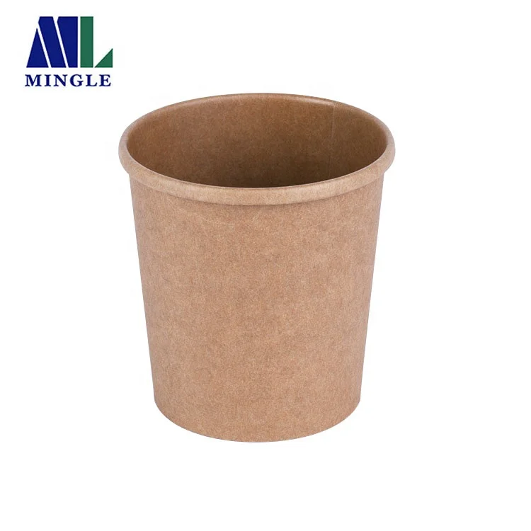 
Disposable Paper Kraft Soup Cup Takeaway Soup Container 