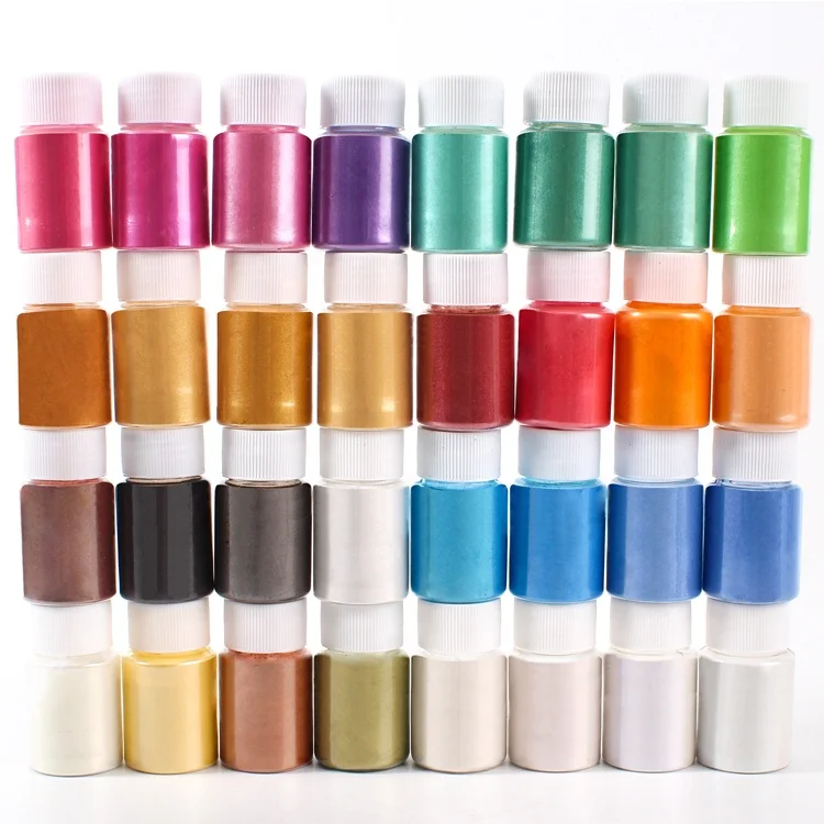 
Mica Pigment Powder Jar Set for DIY Soap Making and Epoxy Resin 