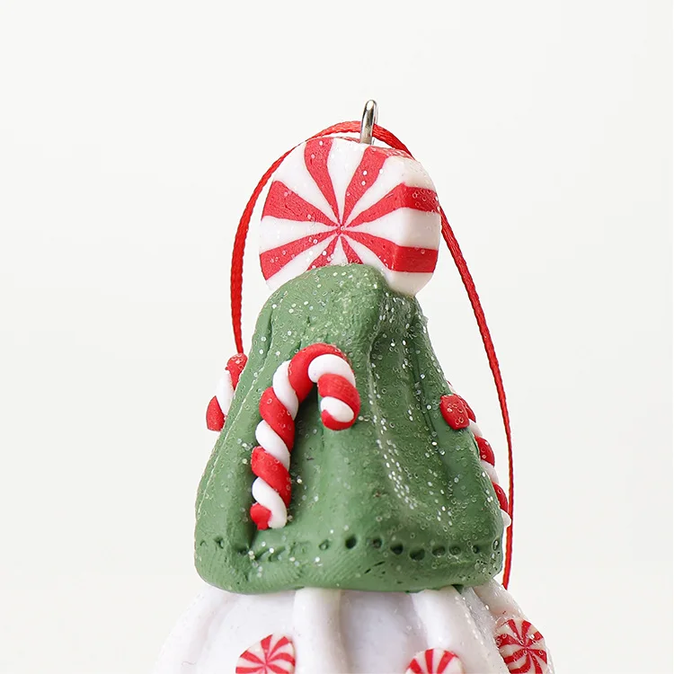Desktop Christmas Ribbon Tree, Peppermint Candy Cane Christmas Tree Stripes Table Centerpiece,Candy Christmas Tree