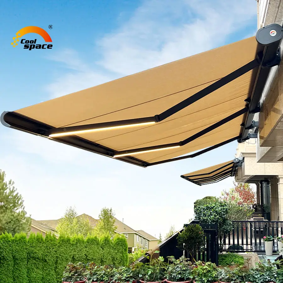 Garden Awning Folding Canopy Window Awnings Pergola Retractable Aluminum Fabric Automatic Aluminum Outdoor