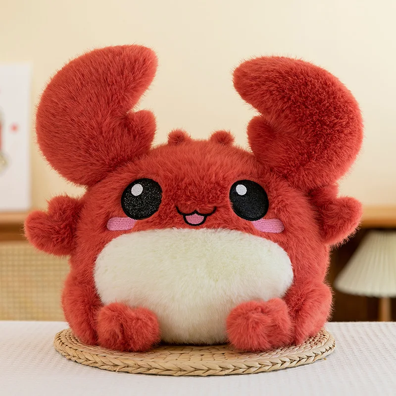 Cartoon Crab Doll Rich Man Plush Toy Super Cute Ragdoll Pillow Children