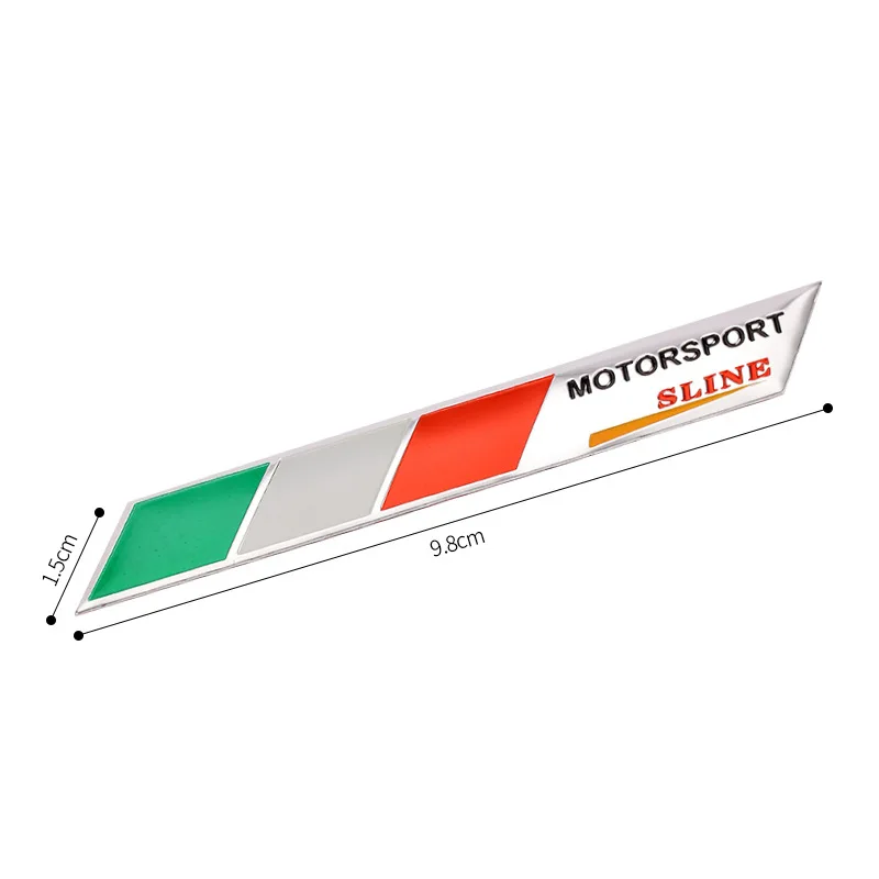 Many Nation flag metal car stickers on stick cheap price aluminum emblem small size custom logo for Italian flag