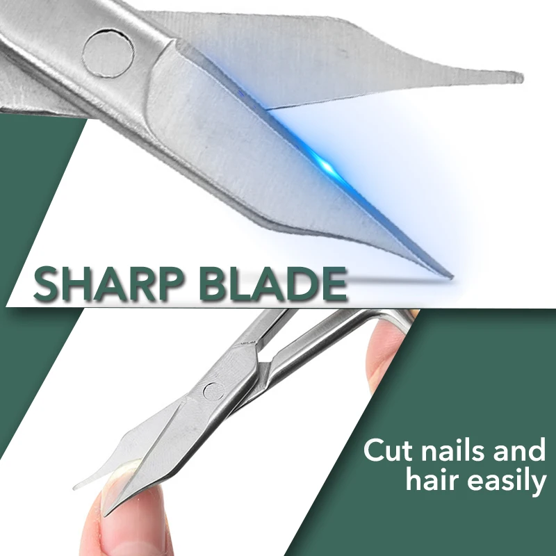 Professional Thick Toe Nail Scissors Cutter Clipper Manicure Pedicure Tool For Round Nails Ingrowns Beauty Grooming