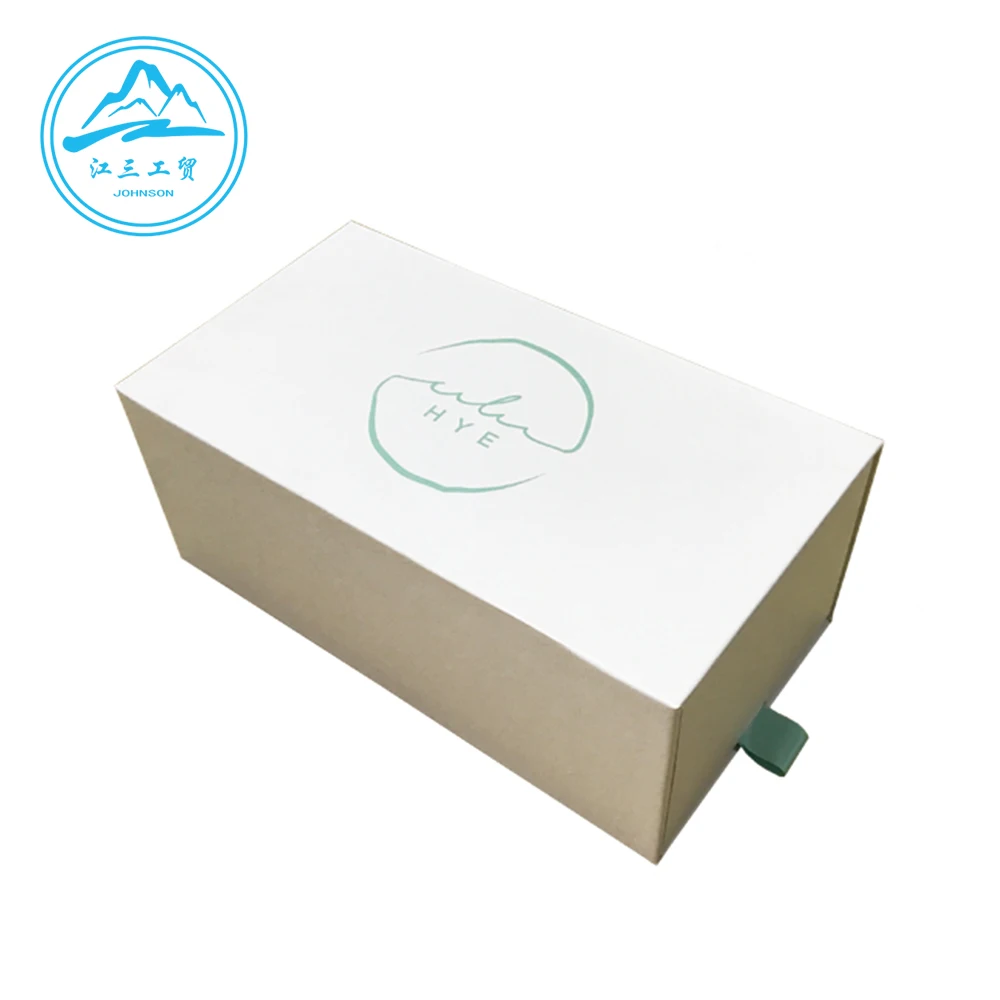 Luxury custom design chip board slide open drawer box mail Luxury candle package boxes paper packaging