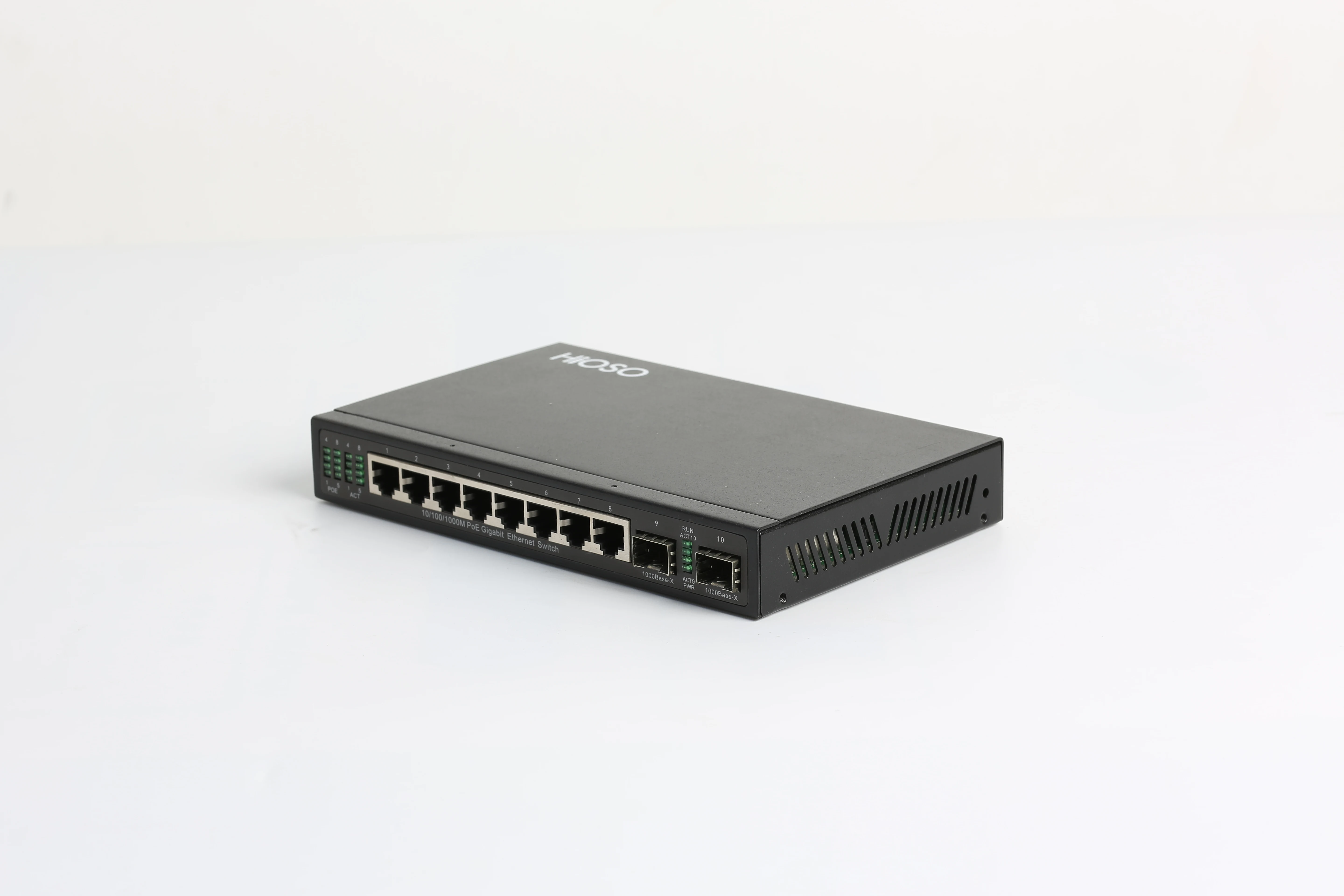 8 Port PoE Ethernet 2 port Gigabit Uplink networking Switch Built-in power supply AC110V/220V 270W POE switch