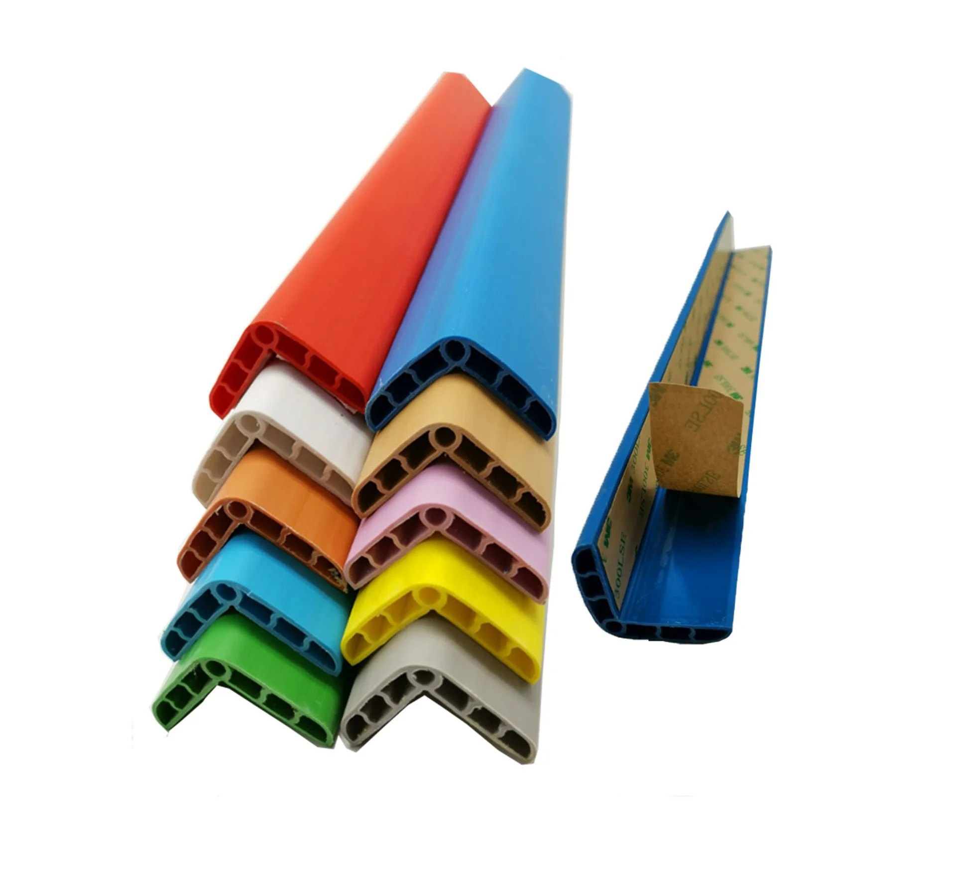 PVC stair plastic anti-collision anti-slip strip school kindergarten protection self-adhesivewall edge guards corner cover