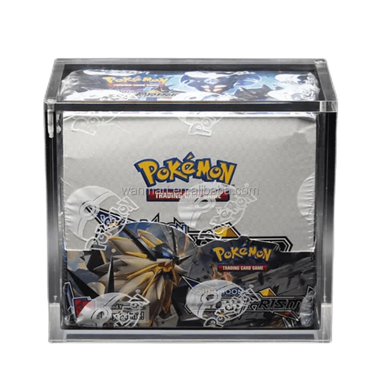 Сильный магнит pokemon elite trainer box акриловый дисплей для etb чехол с магнитной крышкой