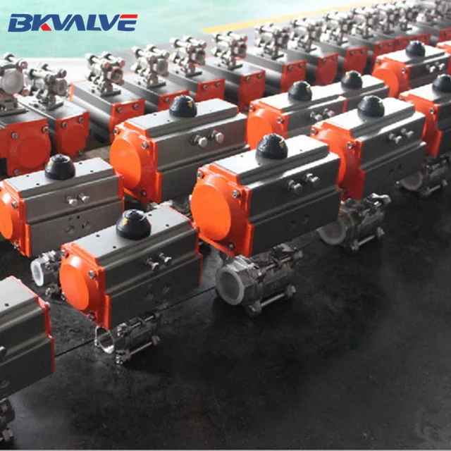 pneumatic actuated stainless steel flange ball valve with best price