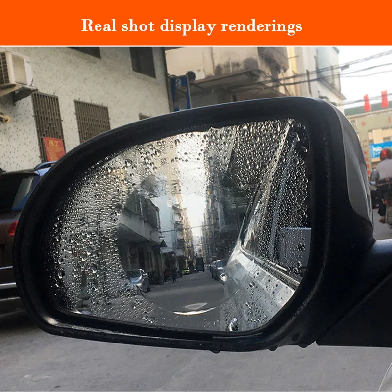 175*200mm Anti rain Window Clear Film Car Mirror E0040 Protective Waterproof Rainproof anti fog sticker for car mirror