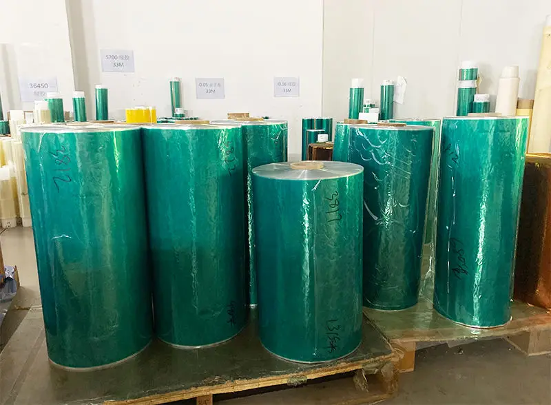 Factory Price 0.08mm Sublimation Soldering Power Coating Heat Resistant High Temp Green Polyester Masking Heat Tape