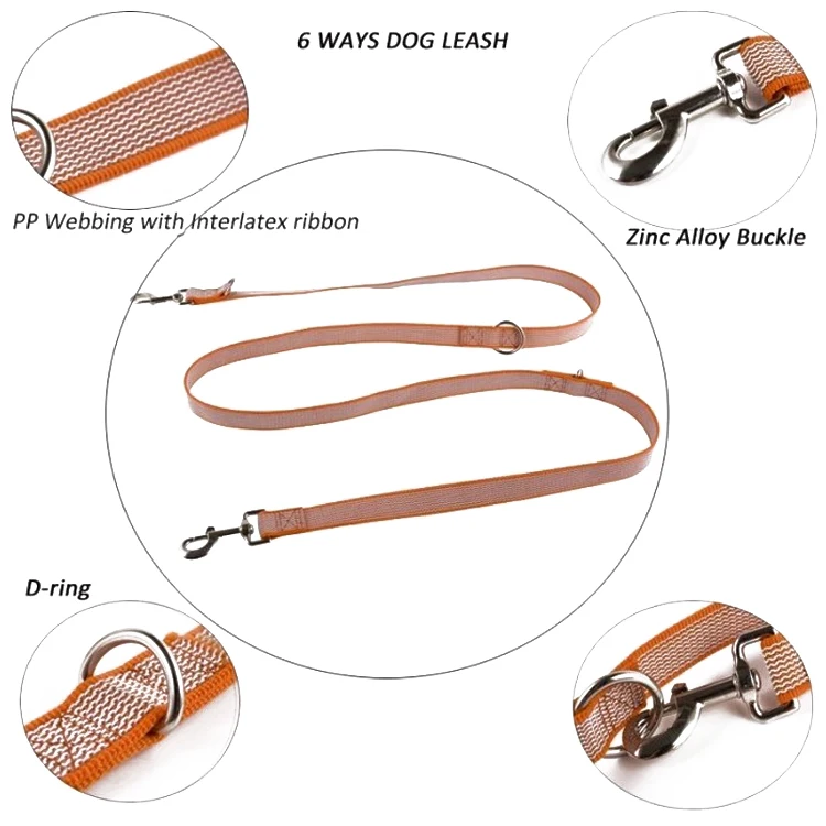 OEM Strong Anti-Slip Grip Dog Leash 3m Training Running Durable Pet Leash with Easy to Use Collar Hook