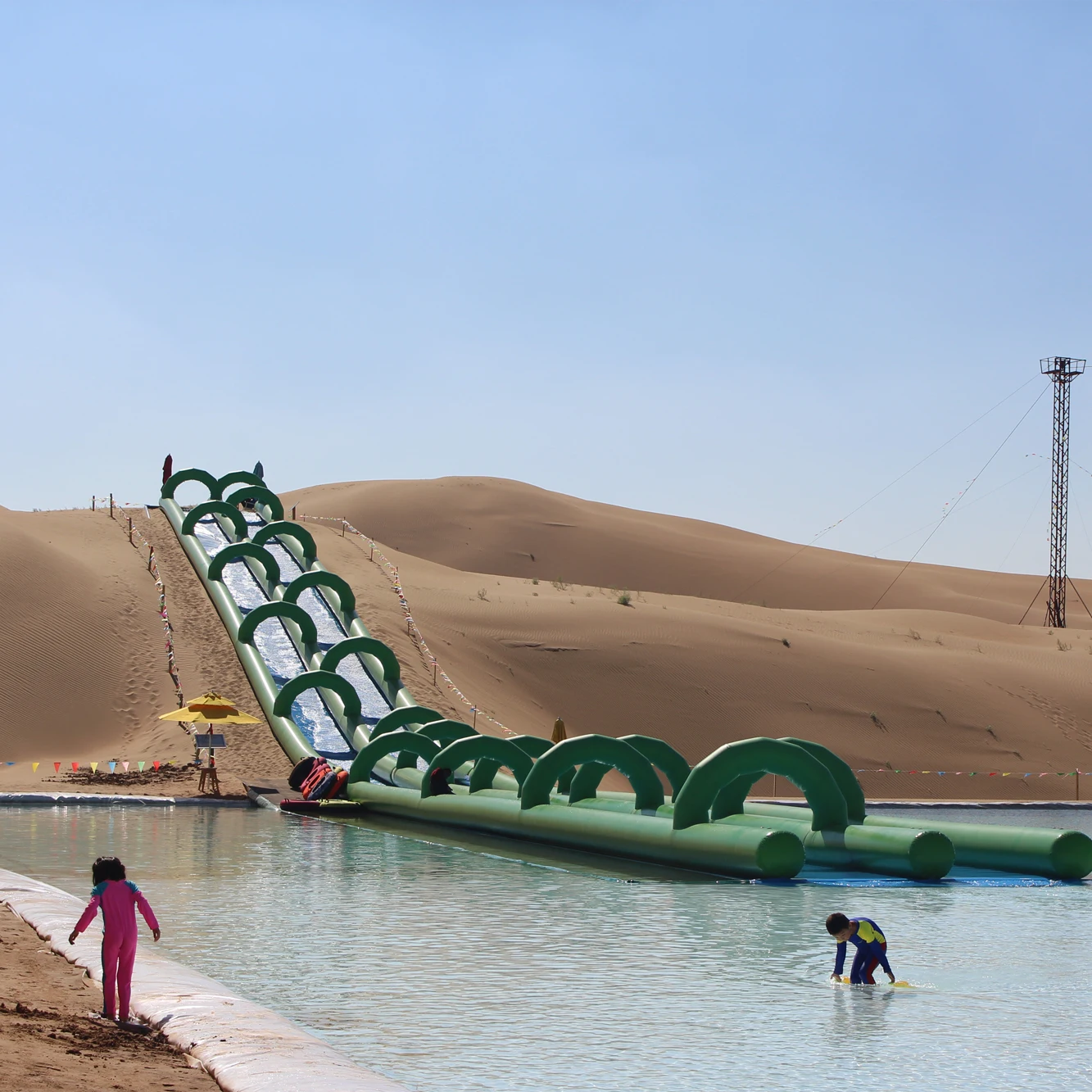 Manufacture custom Outdoor Inflammable Structure outdoor equipment Inflatable water park