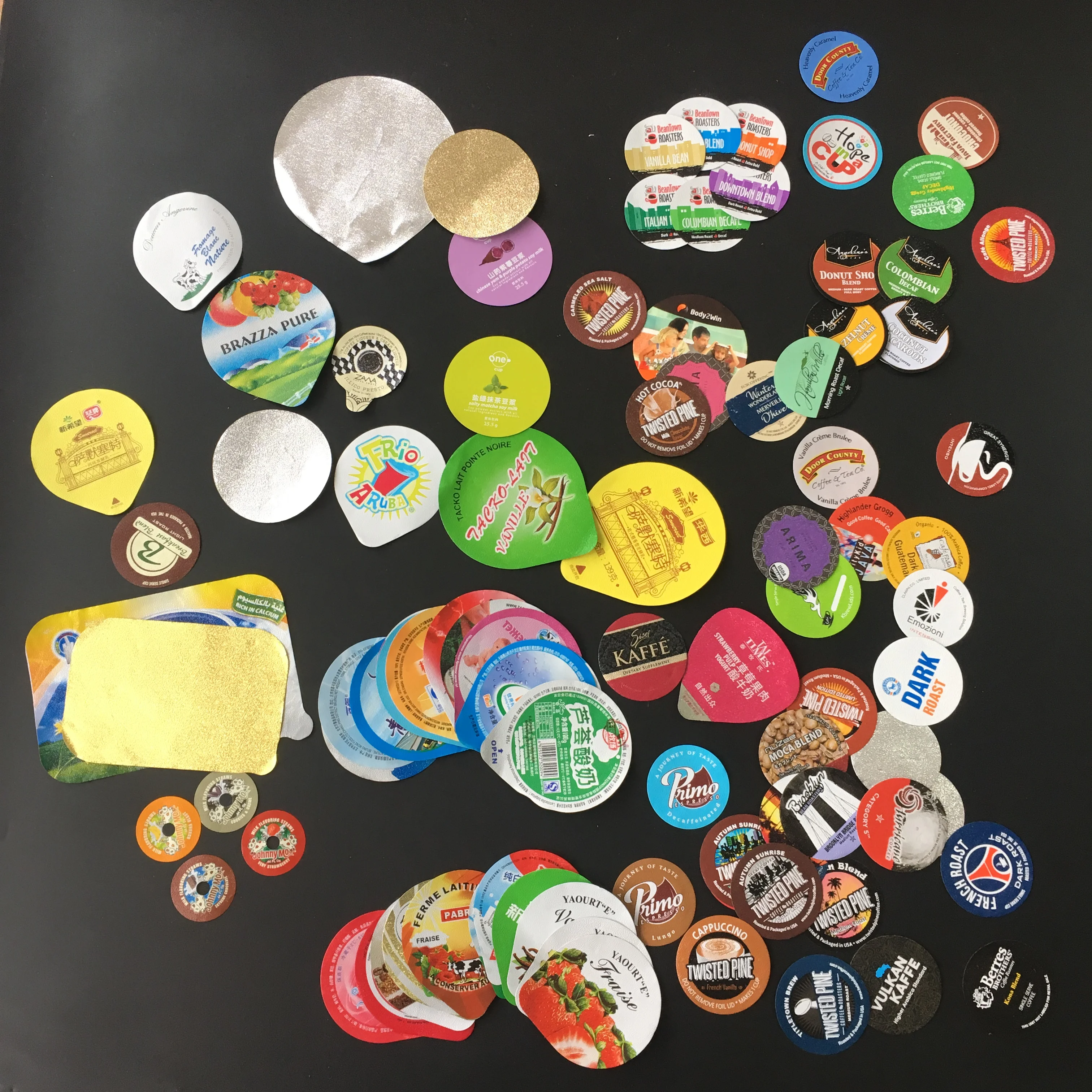 Aluminum Foil Lids for Yogurt 95mm Heat Sealing Aluminum Foil Lids 95mm Diameter Yogurt Plastic Cup Foil Lid